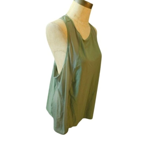 Athleta Size L Large Sage Racerback Tank Style Athletic Top - Picture 2 of 3